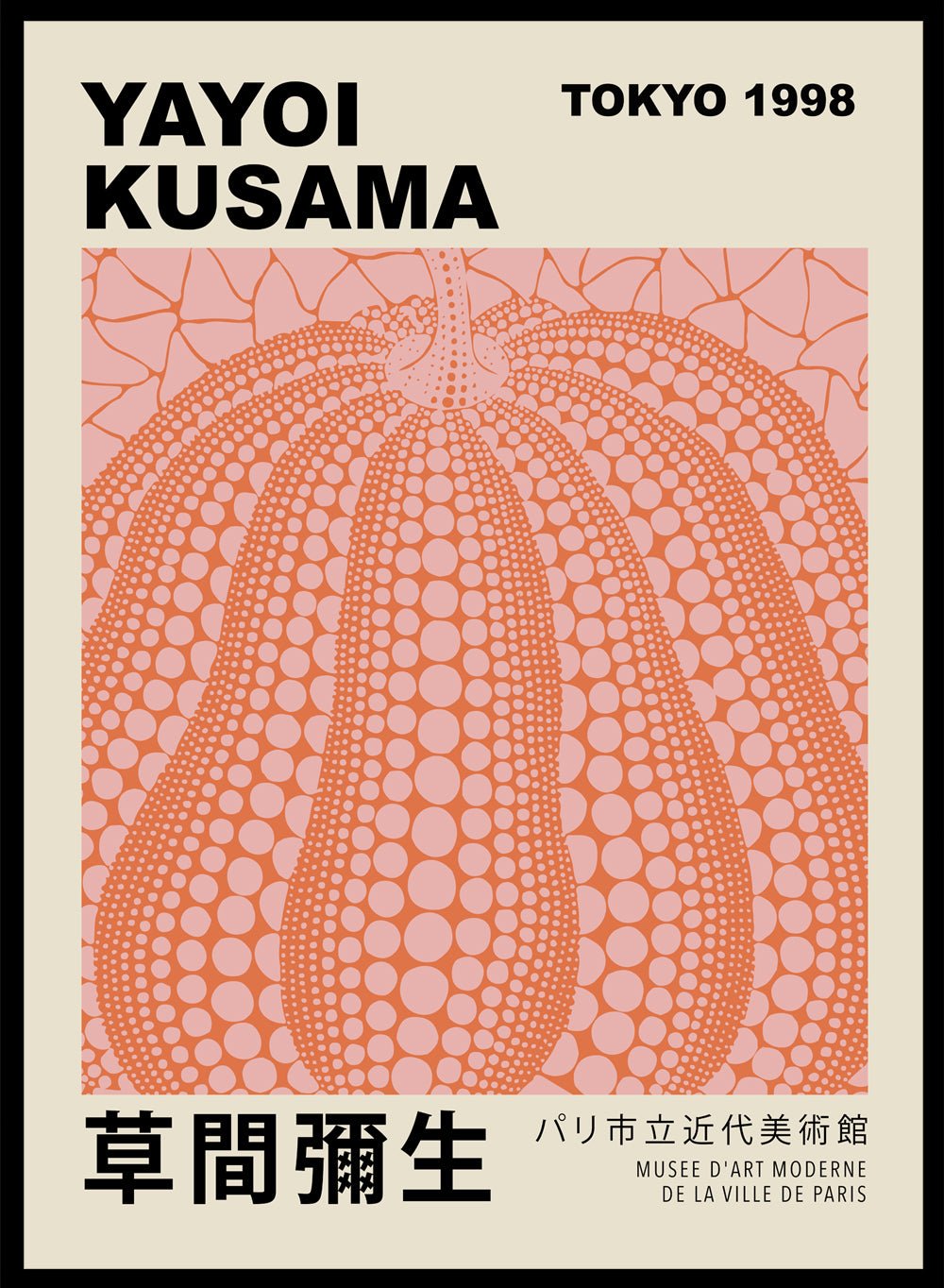 Pumpkin Forever Inspired by Yayoi Kusama Art Print_Sugar & Canvas