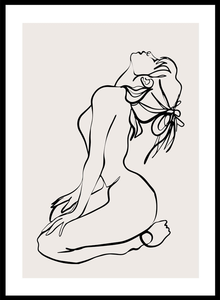 Silhouette Line Art Print_Sugar & Canvas