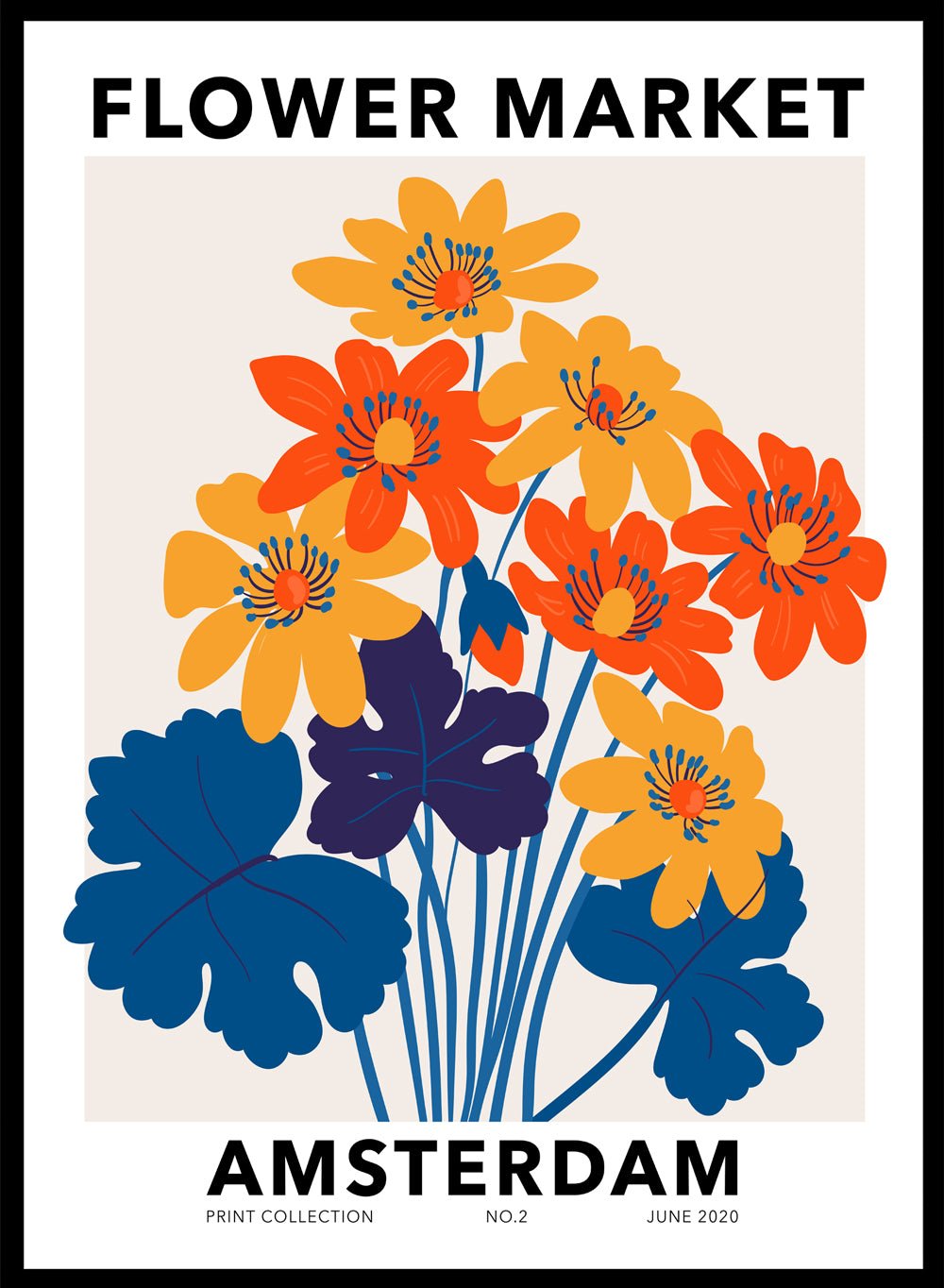 Flower Market Amsterdam Art Print_Sugar & Canvas