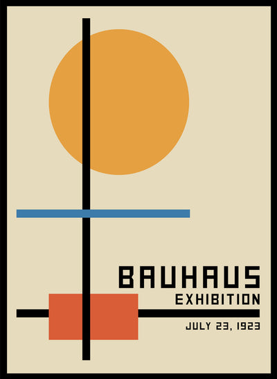 Sugar & Canvas 8x10 inches/20x25cm Bauhaus Geometric Shapes Art Print