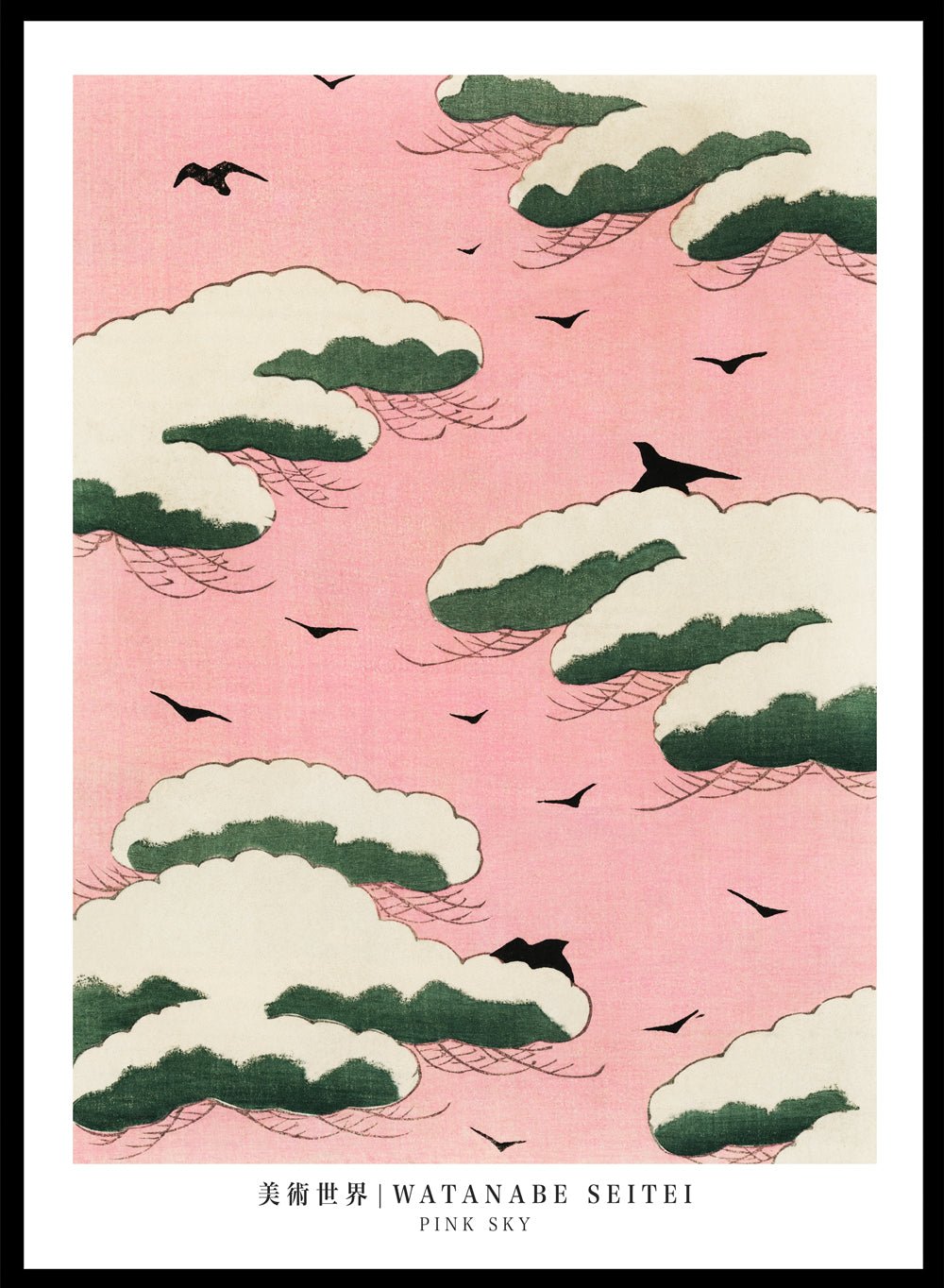 Watanabe Seitei Pink Sky Art Print_Sugar & Canvas