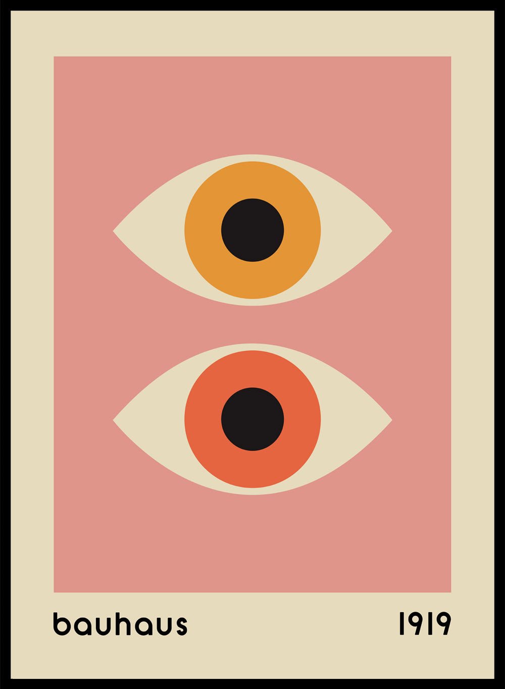 Bauhaus Geometric Eyes Art Print_Sugar & Canvas
