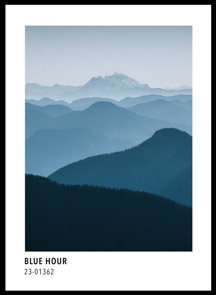 Blue Mountains Color Card Art Print_Sugar & Canvas