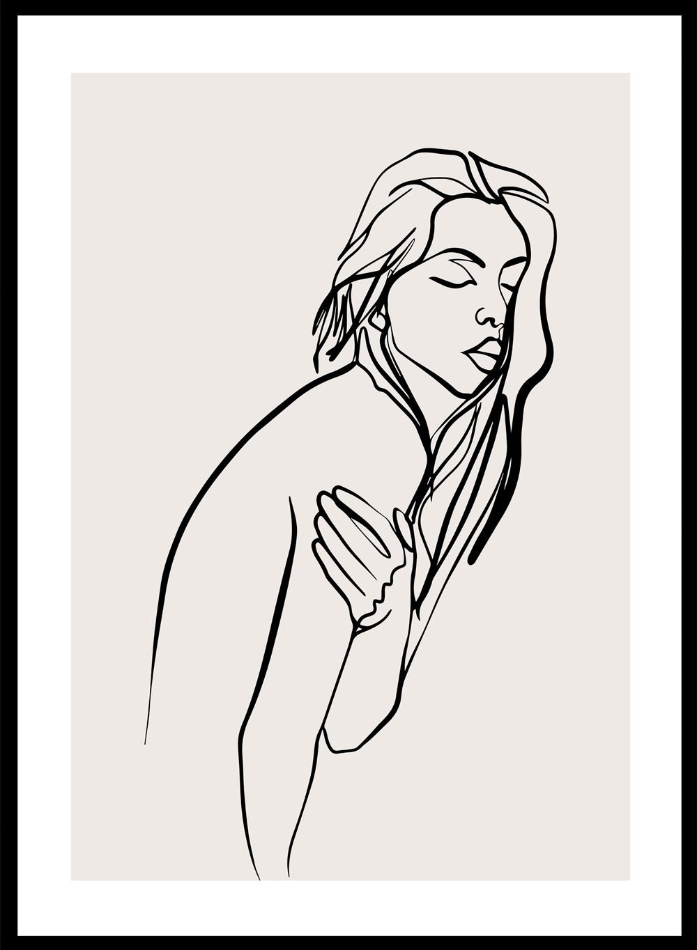 Silhouette Line Art Print_Sugar & Canvas