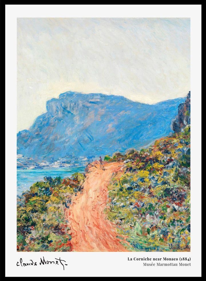 La Corniche near Monaco 1884 by Monet Print_Sugar & Canvas