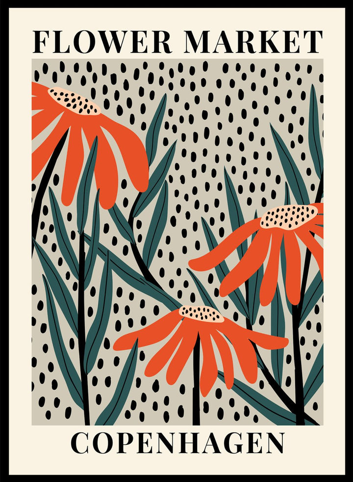 Flower Market Copenhagen Art Print_Sugar & Canvas