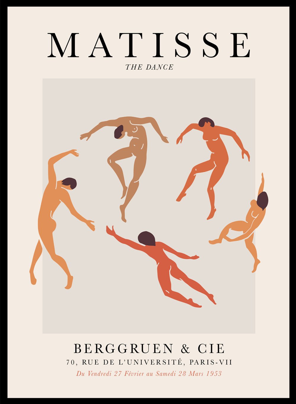 The Dance (La Danse) 1910 by Henri Matisse Print_Sugar & Canvas