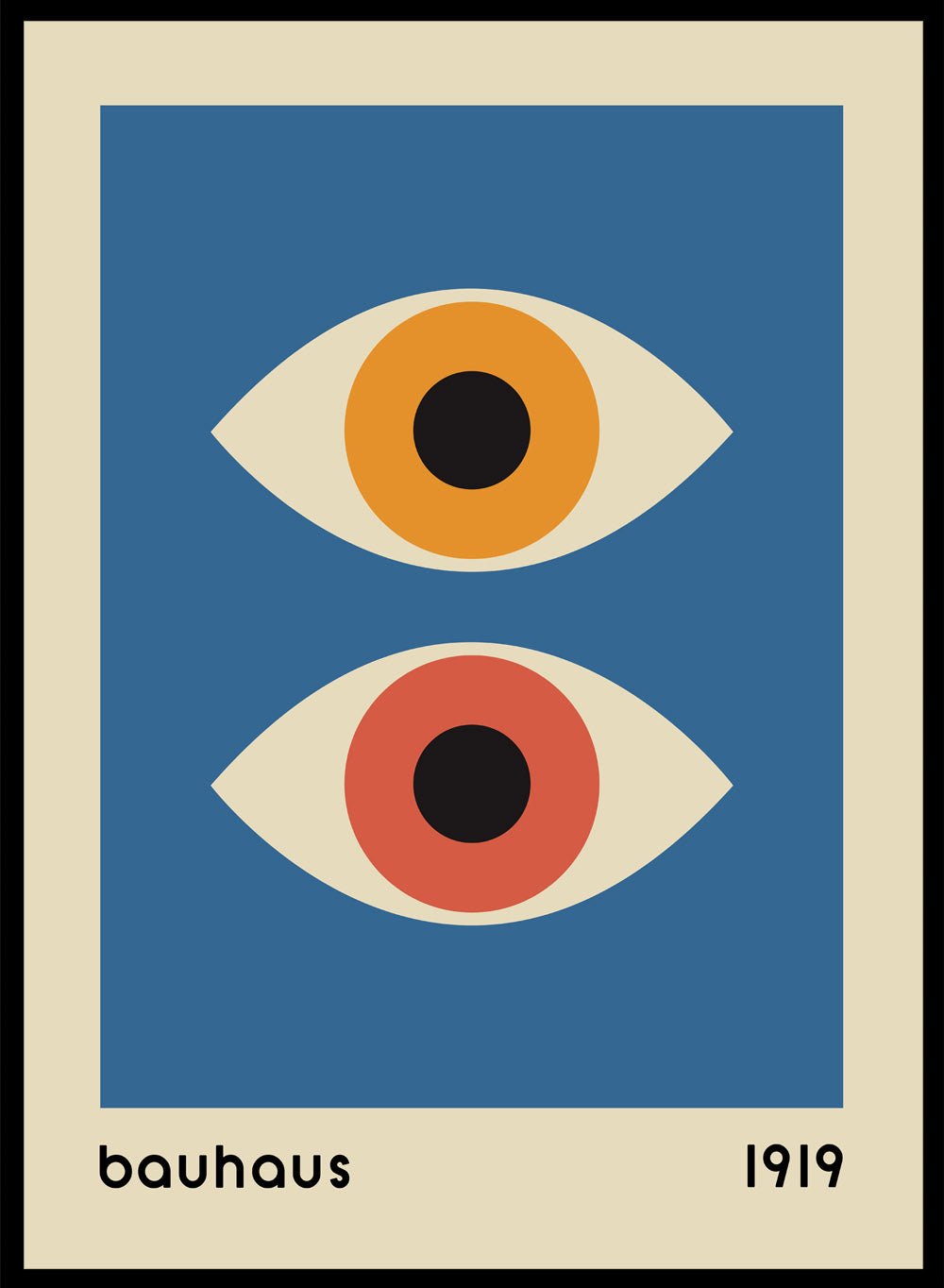 Bauhaus Geometric Eyes Art Print_Sugar & Canvas