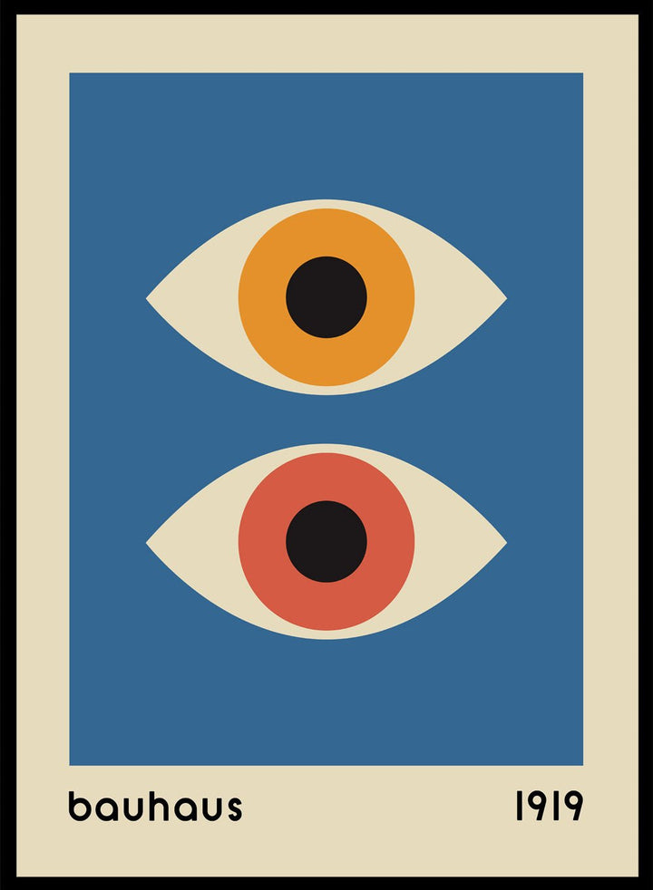 Bauhaus Geometric Eyes Art Print_Sugar & Canvas