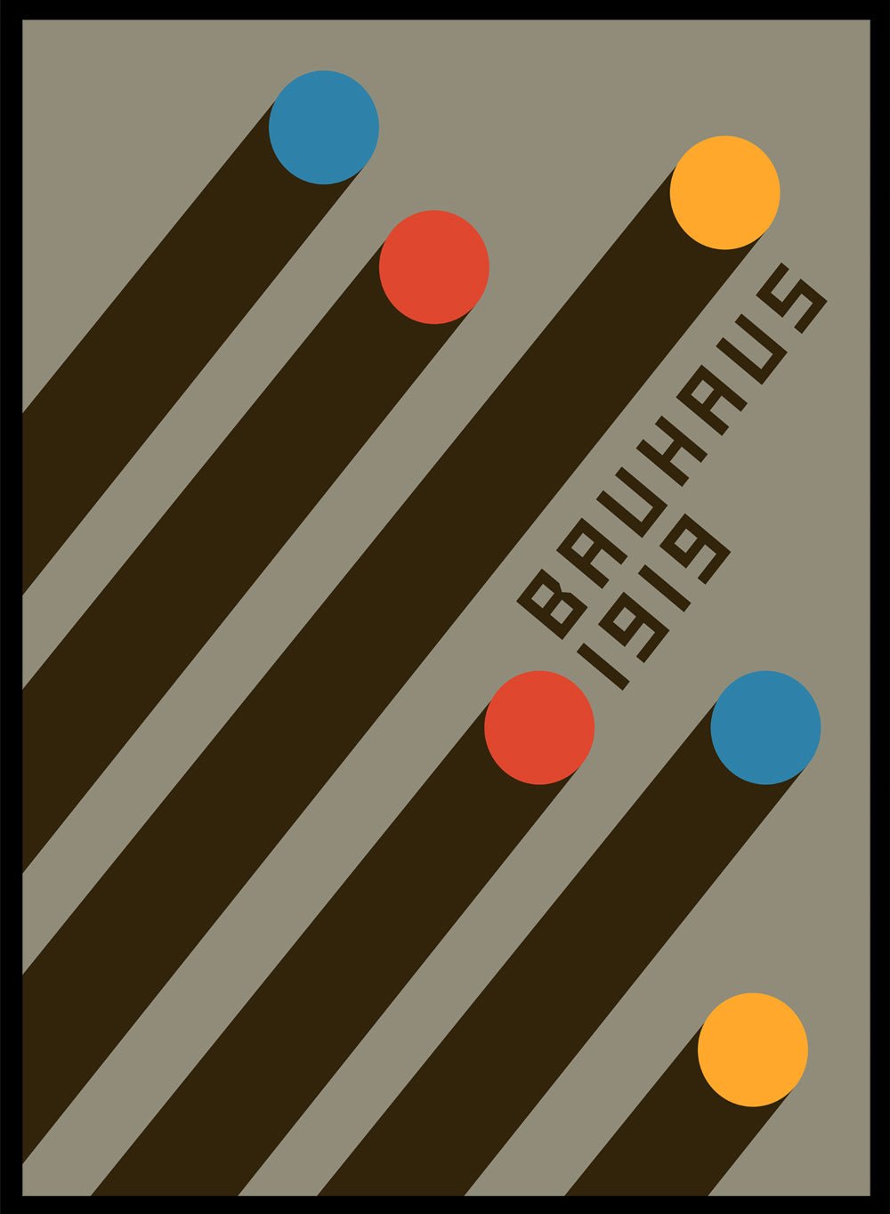 Bauhaus Geometric Shapes Art Print_Sugar & Canvas