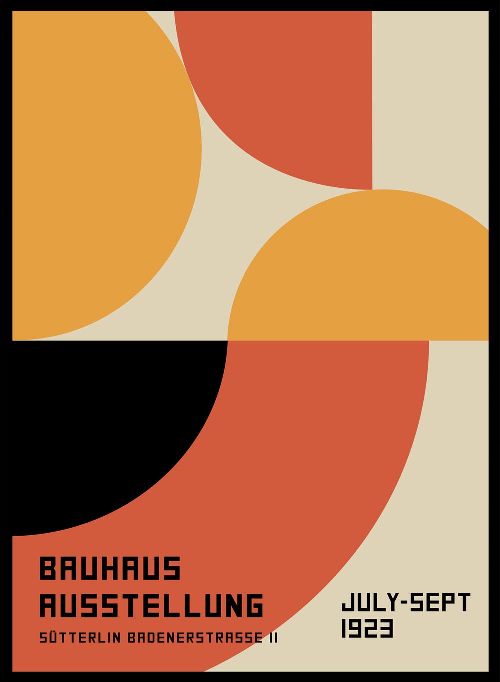 Bauhaus Geometric Art Print_Sugar & Canvas