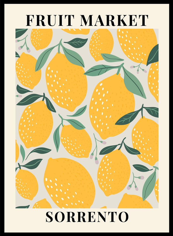 Fruit Market Sorrento Art Print_Sugar & Canvas