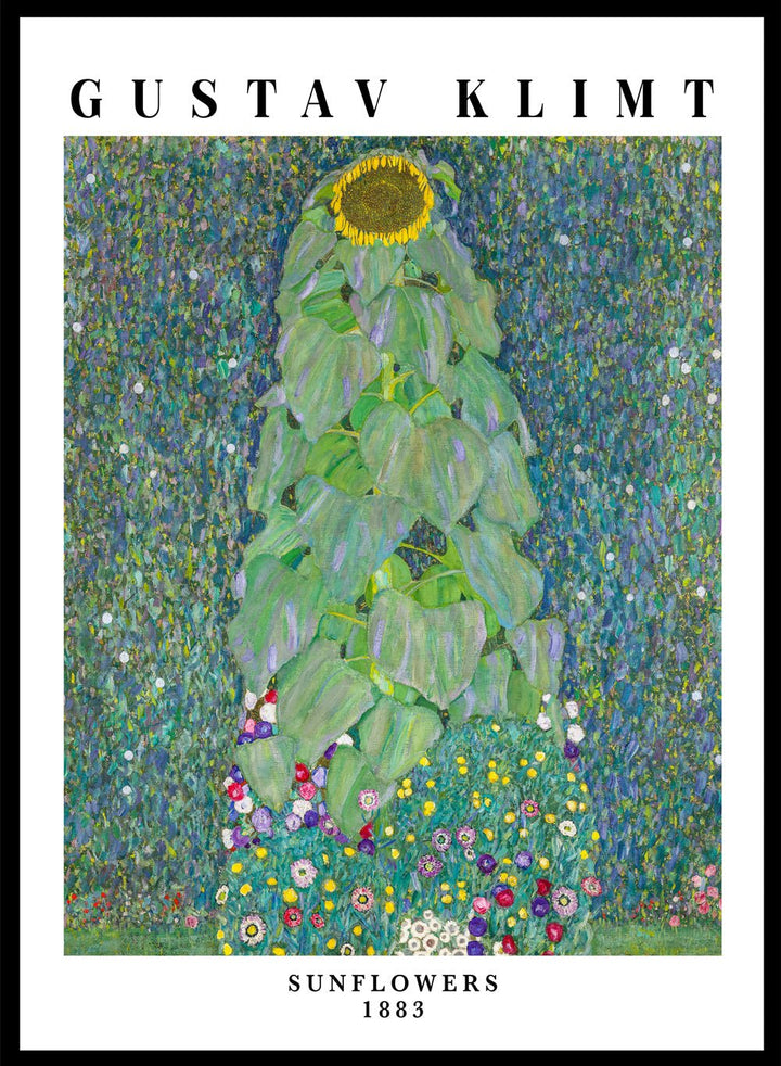 Gustav Klimt Sunflowers 1883 Art Print_Sugar & Canvas
