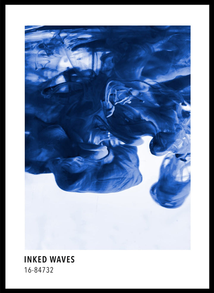 Inked Waves Color Card Art Print_Sugar & Canvas