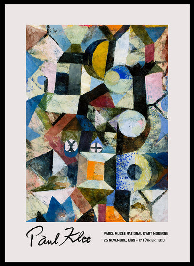 Sugar & Canvas 8x10 inches/20x25cm Paul Klee Composition with the Yellow Half-Moon and the Y Art Print