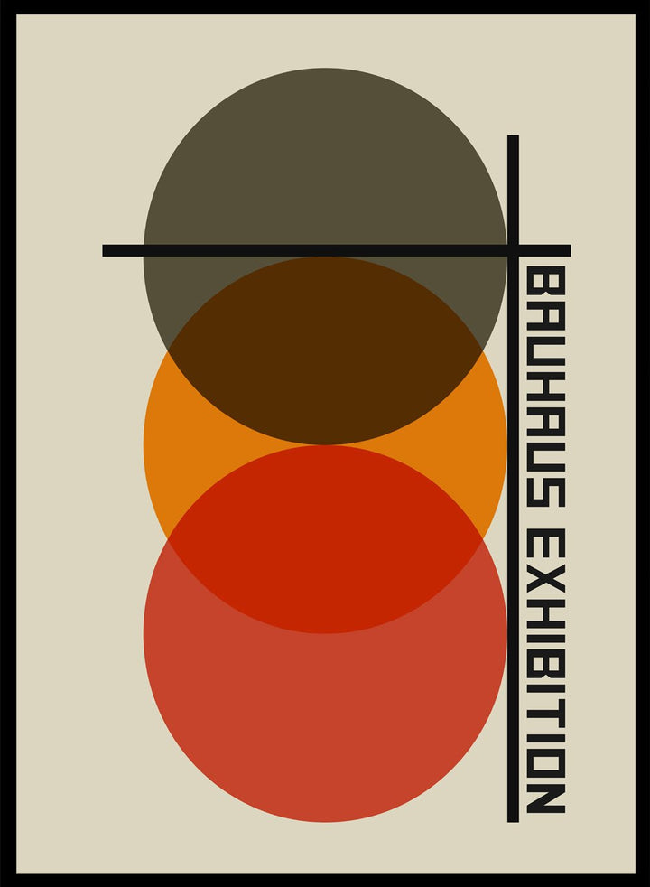 Bauhaus Geometric Circles Art Print_Sugar & Canvas