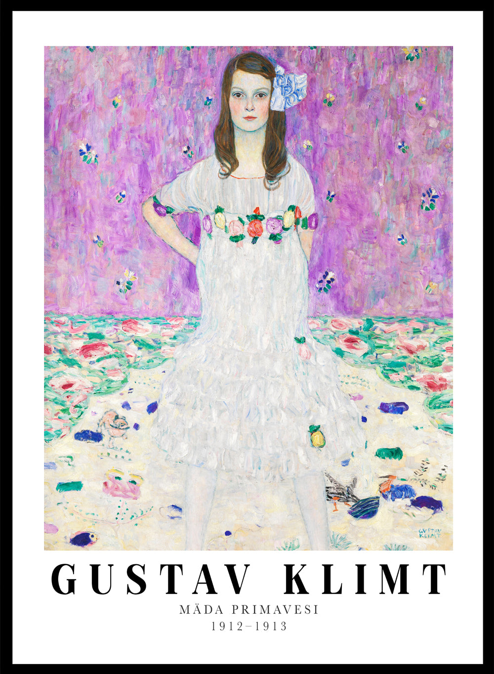 Sugar & Canvas 8x10 inches/20x25cm Gustav Klimt Mäda Primavesi 1912–1913 Art Print