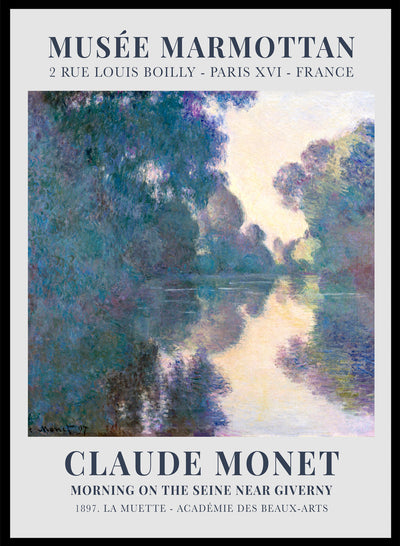 Sugar & Canvas 8x10 inches/20x25cm Morning on the Seine near Giverny by Monet Print