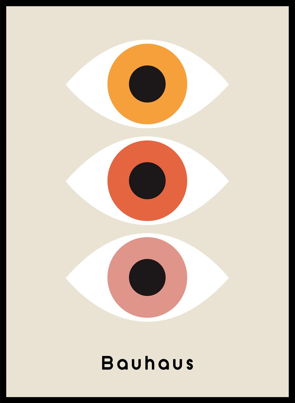 Bauhaus Geometric Eyes Art Print_Sugar & Canvas