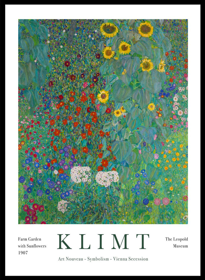 Gustav Klimt Farm Garden with Sunflowers 1907 Art Print_Sugar & Canvas