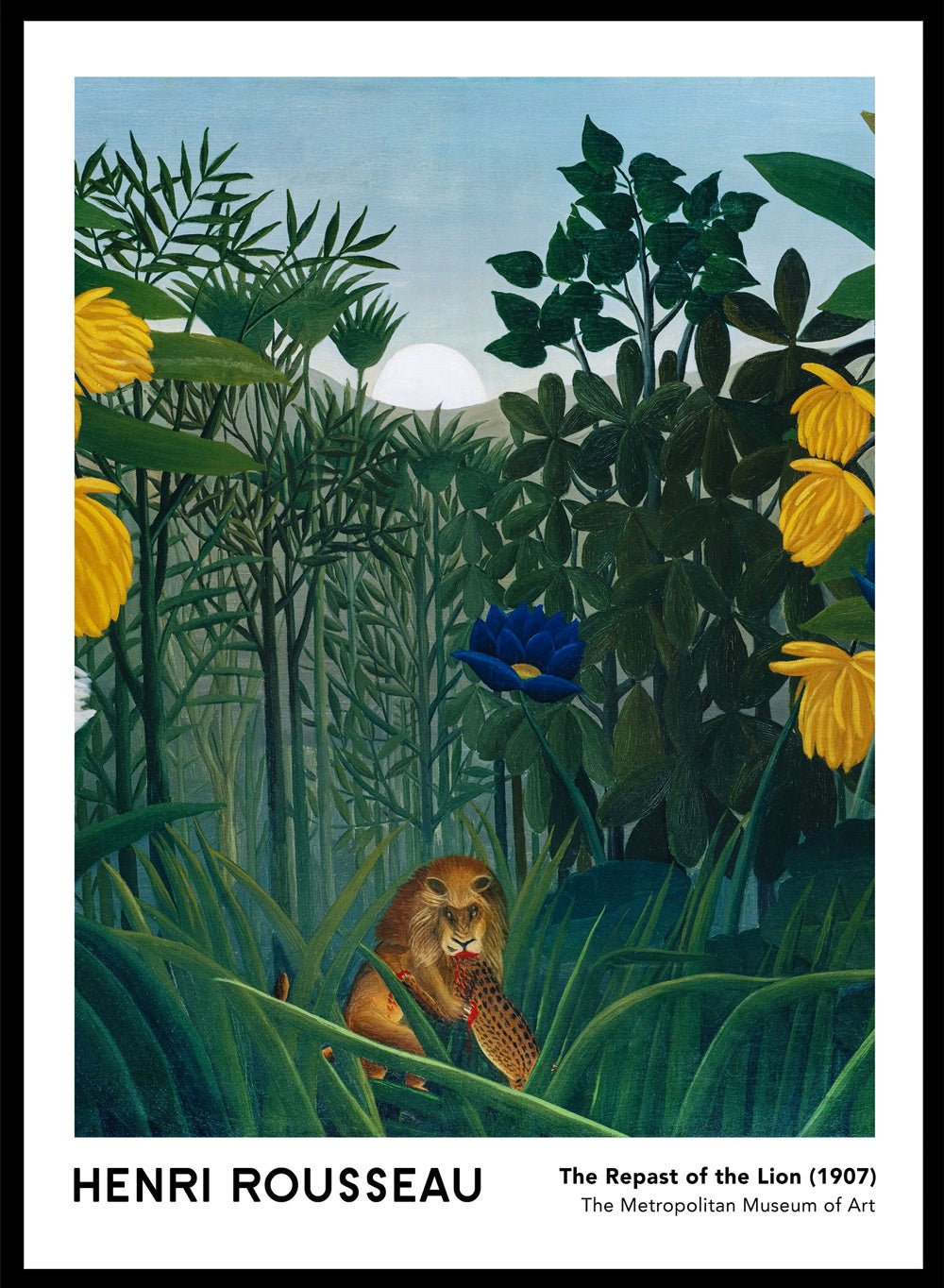 Henri Rousseau The Repast of the Lion 1907 Art Print_Sugar & Canvas