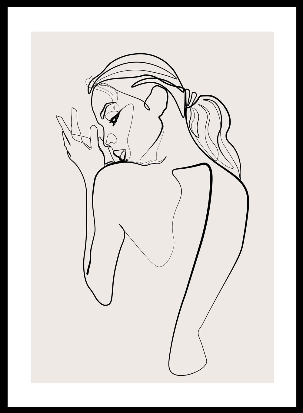 Silhouette Line Art Print_Sugar & Canvas