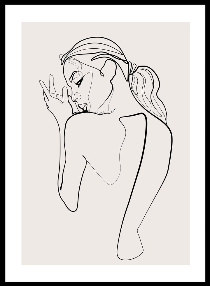 Silhouette Line Art Print_Sugar & Canvas