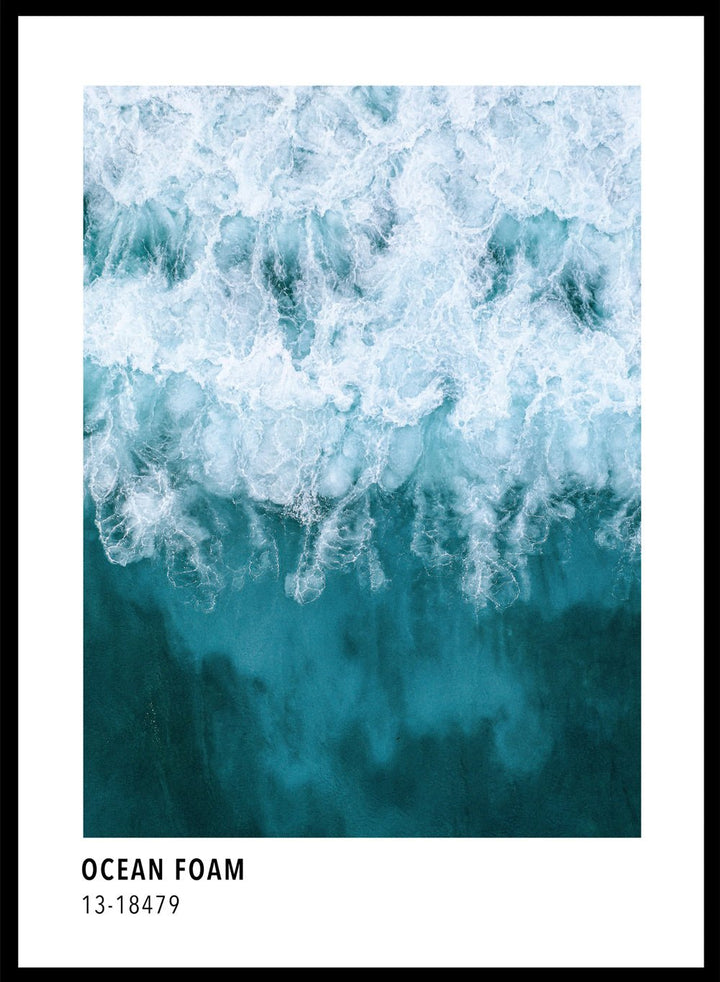 Ocean Waves Color Card Art Print_Sugar & Canvas