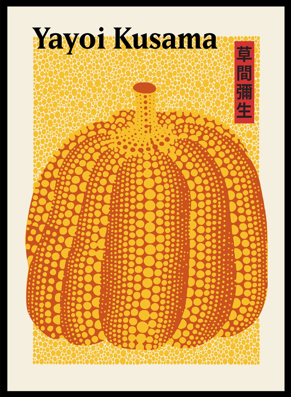 Pumpkin Forever Inspired by Yayoi Kusama Art Print_Sugar & Canvas