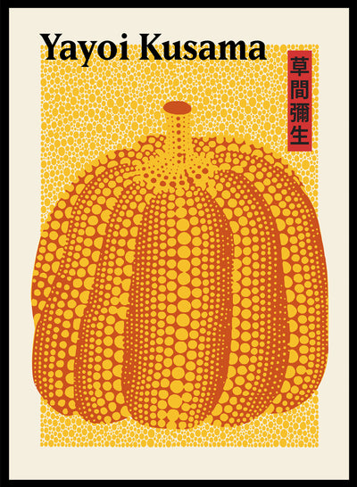 Sugar & Canvas 8x10 inches/20x25cm Pumpkin Forever Inspired by Yayoi Kusama Art Print