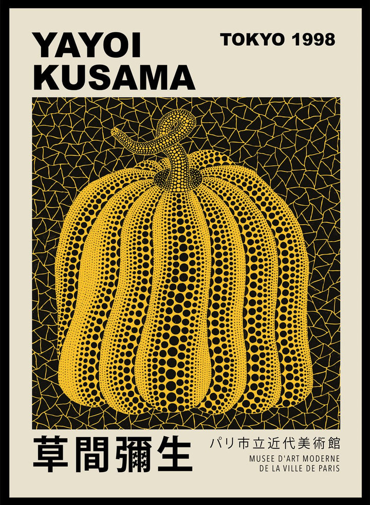 Pumpkin Forever Inspired by Yayoi Kusama Art Print_Sugar & Canvas