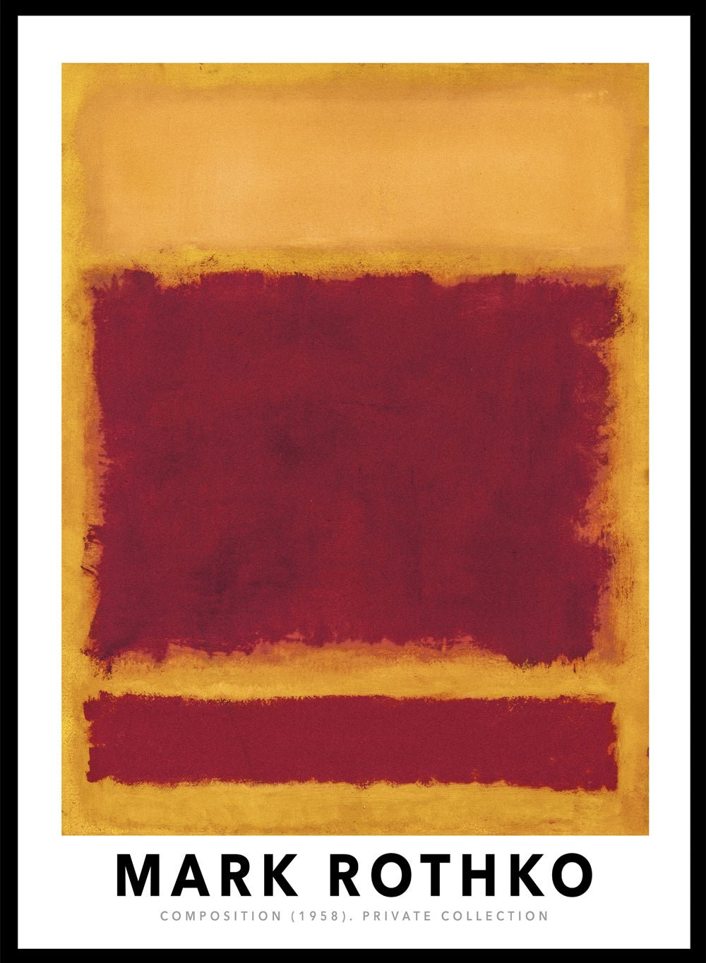 Mark Rothko Composition 1958 Art Print_Sugar & Canvas
