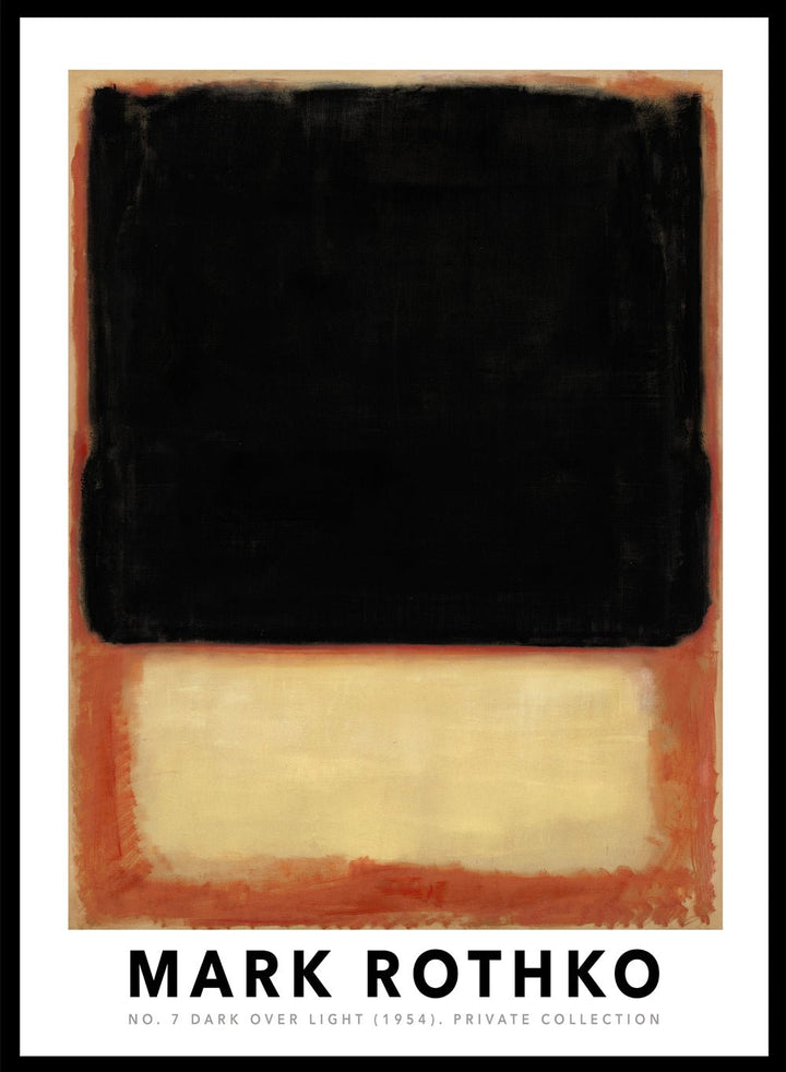 Mark Rothko No. 7 Dark Over Light 1954 Art Print_Sugar & Canvas