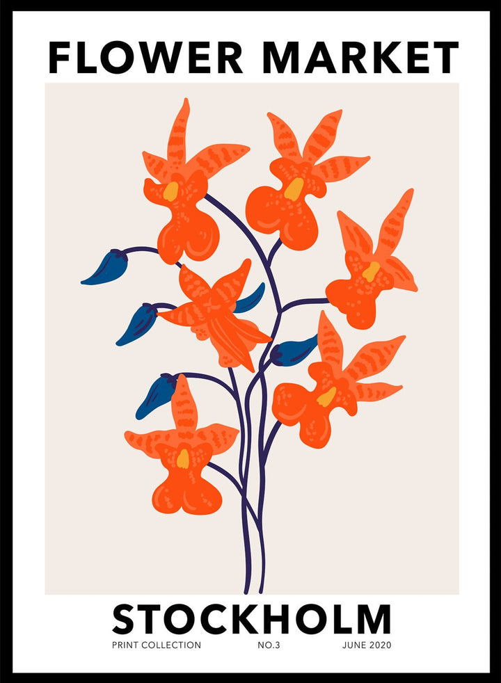 Flower Market Stockholm Art Print_Sugar & Canvas