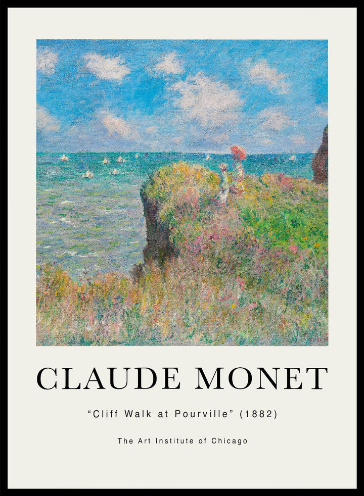 Cliff Walk at Pourville 1882 by Monet Print_Sugar & Canvas