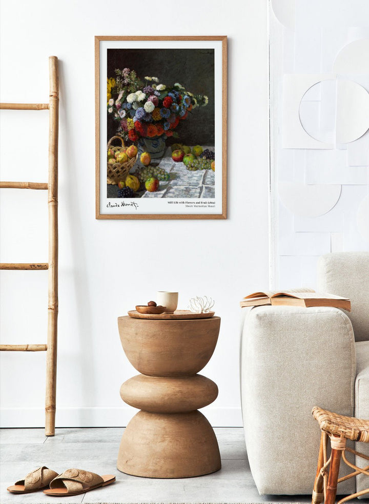 Still Life with Flowers and Fruit 1869 by Monet Print_Sugar & Canvas