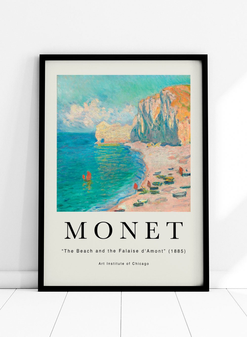 The Beach and the Falaise d'Amont by Monet Print_Sugar & Canvas
