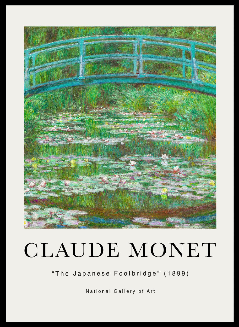 The Japanese Footbridge 1899 by Monet Print_Sugar & Canvas