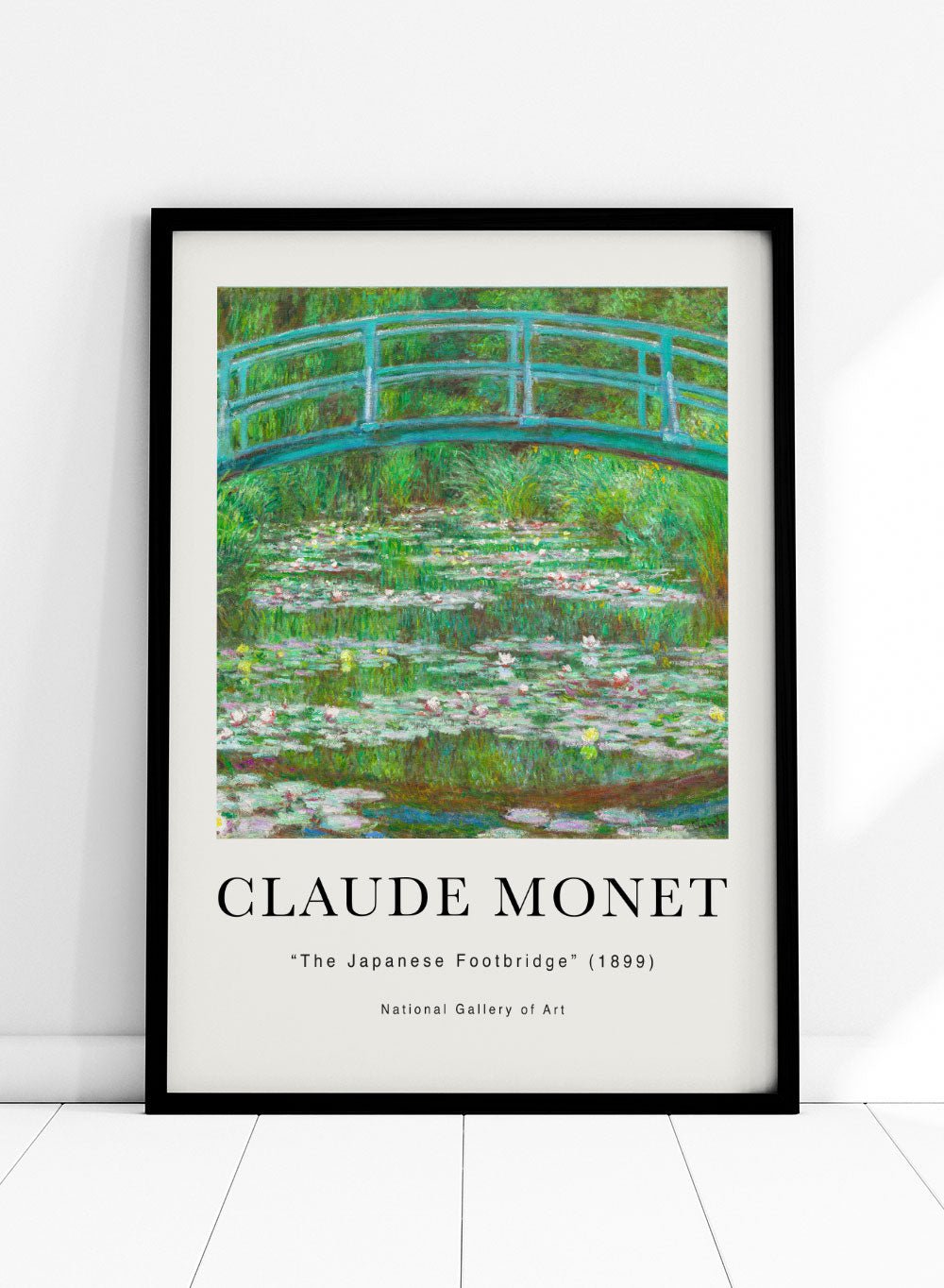 Claude Monet The Japanese Footbridge 1899 Vintage Poster Art Print