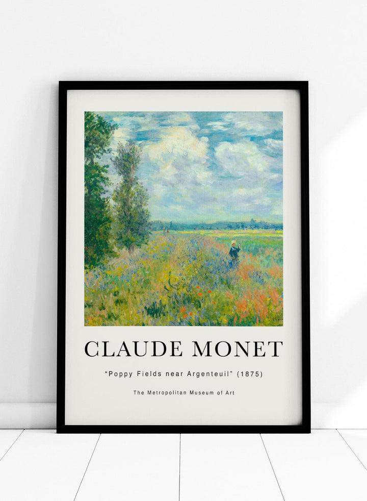 Poppy Fields near Argenteuil 1875 by Monet Print_Sugar & Canvas