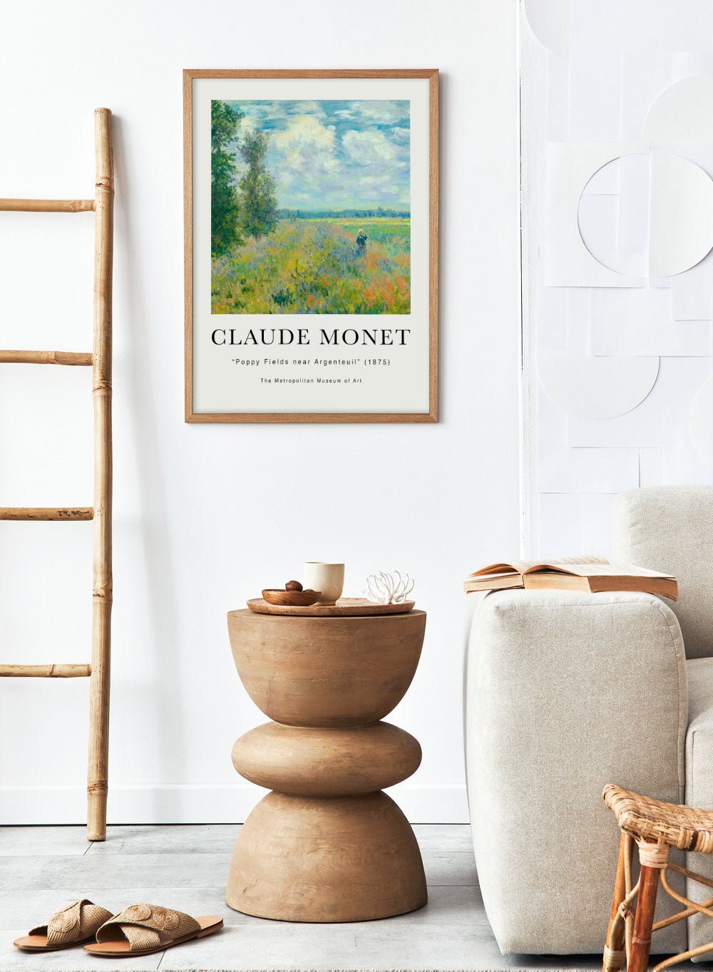 Poppy Fields near Argenteuil 1875 by Monet Print_Sugar & Canvas