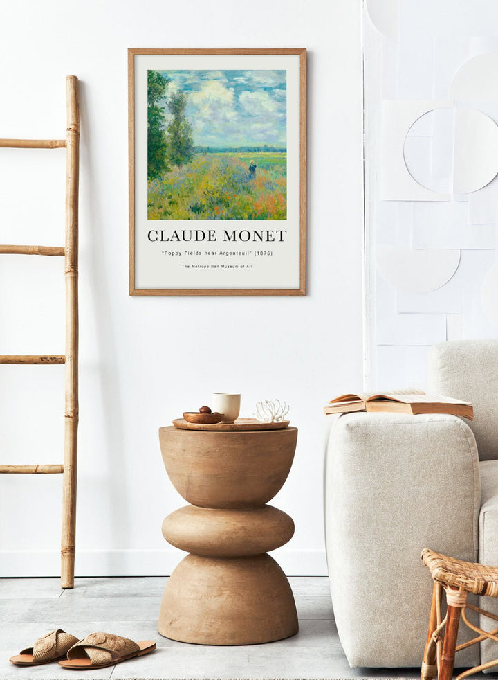 Poppy Fields near Argenteuil 1875 by Monet Print_Sugar & Canvas