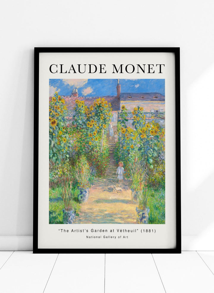 The Artist's Garden at Vétheuil 1881 by Monet Print_Sugar & Canvas