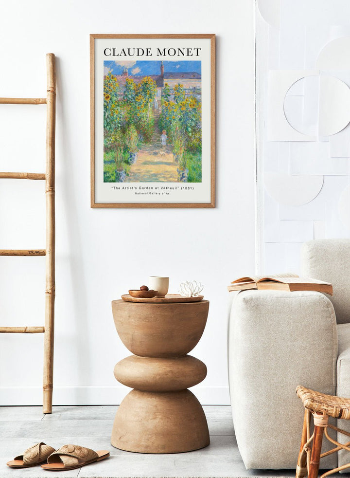 The Artist's Garden at Vétheuil 1881 by Monet Print_Sugar & Canvas