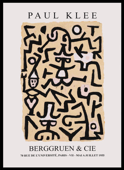 Sugar & Canvas 8x10 inches/20x25cm Paul Klee Comedians' Handbill 1938 Art Print