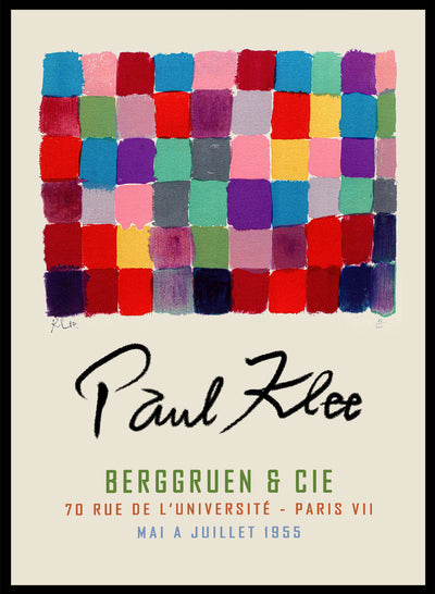 Sugar & Canvas 8x10 inches/20x25cm Paul Klee Qu Color Chart 1930 Art Print