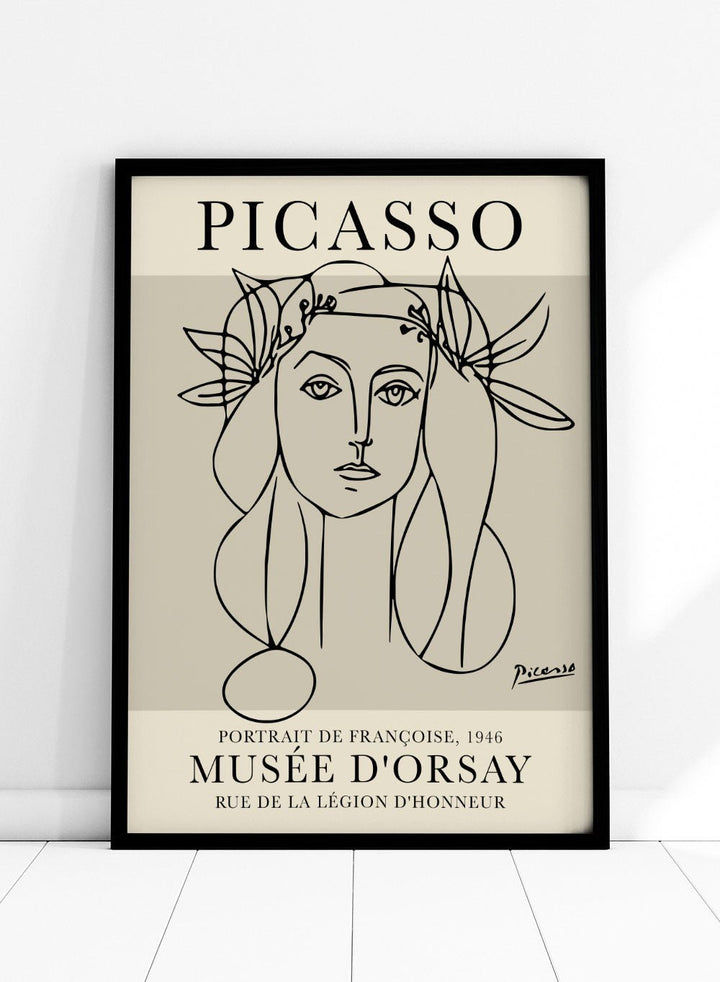 Picasso Portrait of Francoise Gilot Art Print_Sugar & Canvas