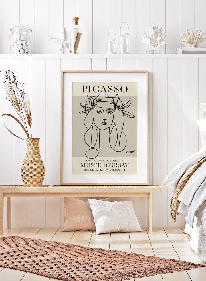Picasso Portrait of Francoise Gilot Art Print_Sugar & Canvas