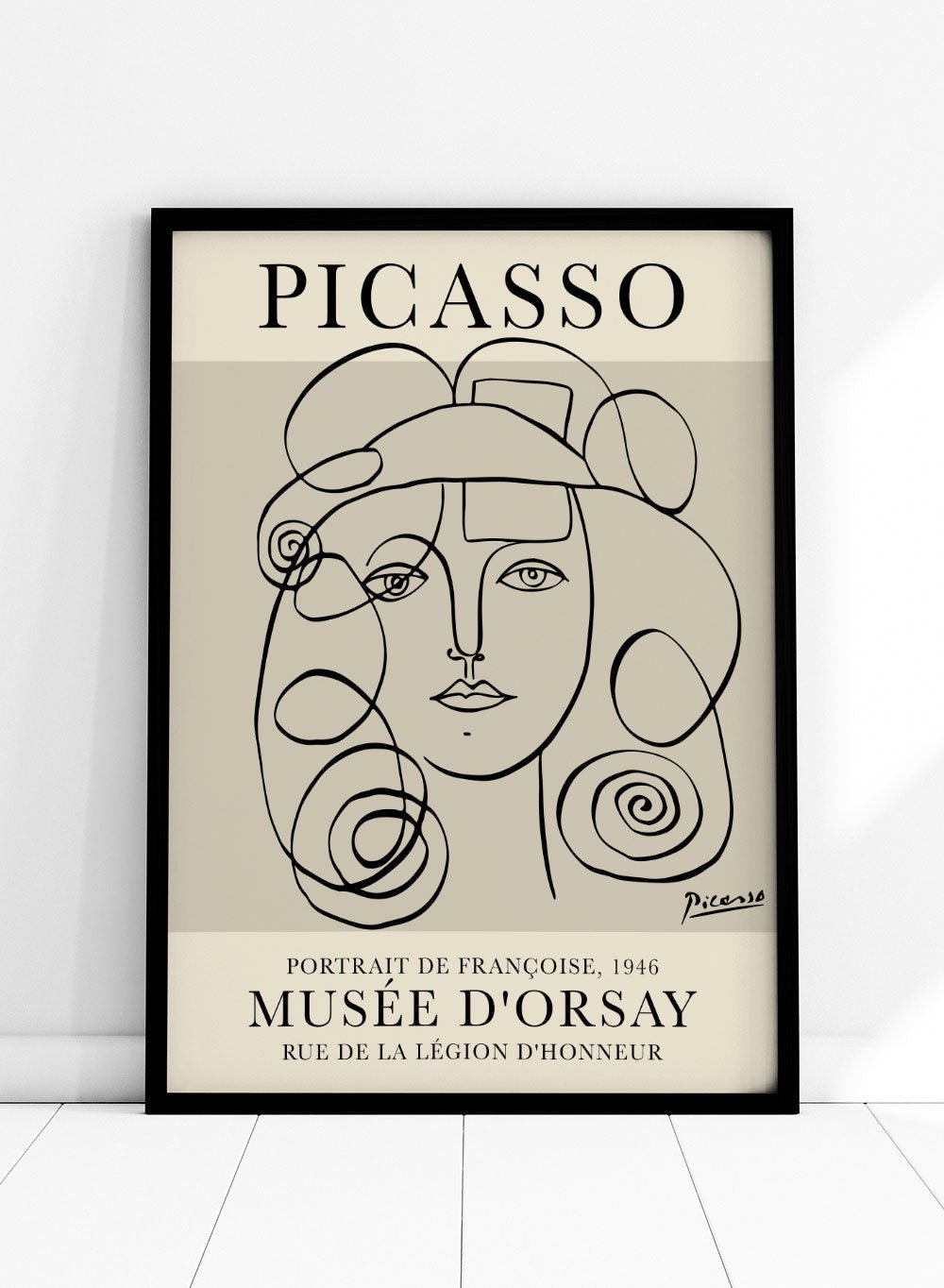 Picasso Portrait of Francoise Gilot Art Print_Sugar & Canvas
