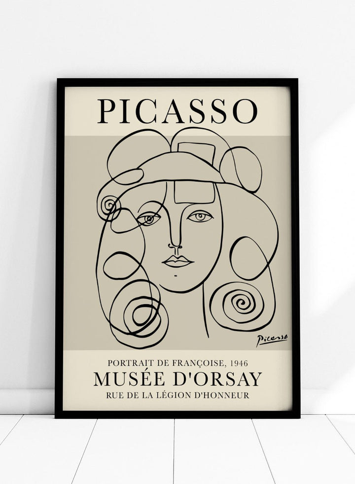 Picasso Portrait of Francoise Gilot Art Print_Sugar & Canvas